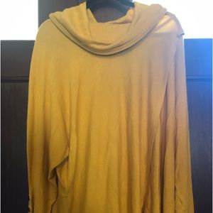 Women lightweight sweater autumn yellow size 3X